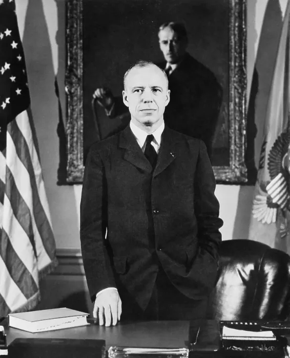 Framed Print : Robert P. Patterson, Secretary of War, in the Harry Truman cabinet after World War 2. He replaced Henry Stimson, who resigned on in Sept. 1945 Framed Print : Robert P. Patterson, Secretary of War, in the Harry Truman cabinet after World War 2. He replaced Henry Stimson, who resigned on in Sept. 1945