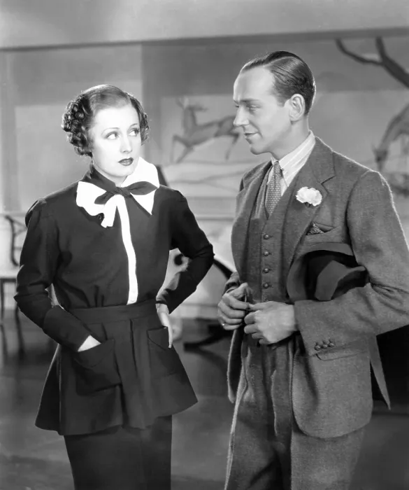 Framed Print : ROBERTA, from left: Irene Dunne, Fred Astaire, 1935