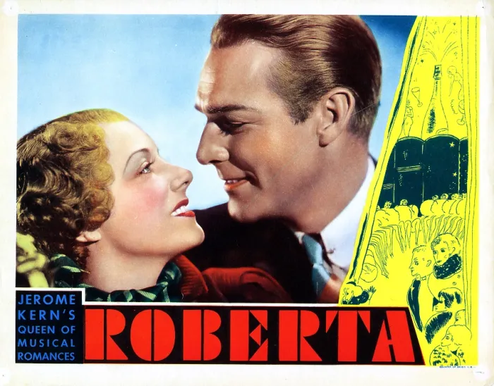 Framed Print : ROBERTA, from left, Irene Dunne, Randolph Scott, 1935