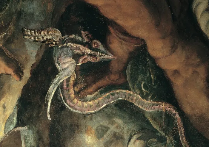 Framed Print : Robusti Jacopo known as Tintoretto, The Brazen Serpent, 1575, 16th Century, fresco, Italy, Veneto, Venice, Scuola Grande di San Rocco, Upper Hall