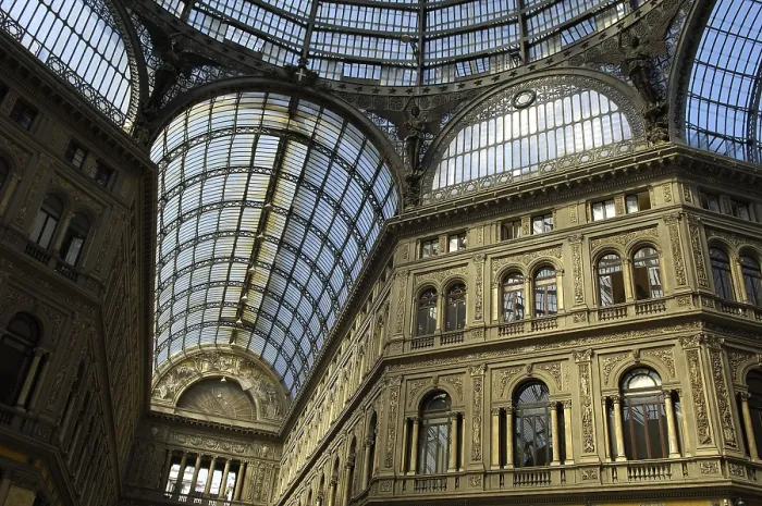 Framed Print : ROCCO, Emmanuele (19th c.). Galleria Umberto I. 1887-1890. ITALY. Naples. Architecture. - Rafa Perez / Iberfoto / Everett Collection (562015)**US SALES ONLY**