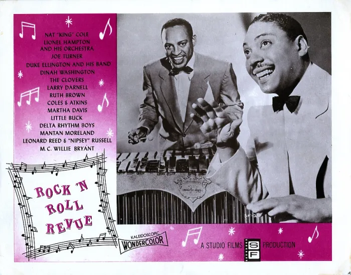 Framed Print : ROCK N ROLL REVUE, from left: Lionel Hampton, Joe Turner, 1955