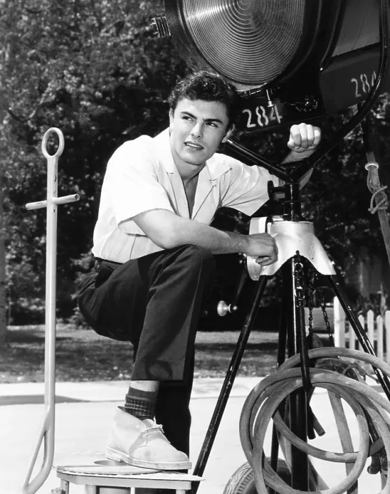 Framed Print : ROCK, PRETTY BABY, John Saxon, on-set, 1956 Framed Print : ROCK, PRETTY BABY, John Saxon, on-set, 1956