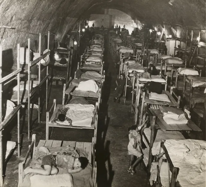 Framed Print : Rock shelters at Malta protect the population from German bombardment during World War 2 Framed Print : Rock shelters at Malta protect the population from German bombardment during World War 2