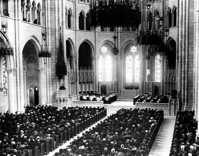 Framed Print : Rockefeller Church, at Riverside Drive and 122nd Street. New York City, October 5, 1930. Courtesy: CSU Archives / Everett Collection