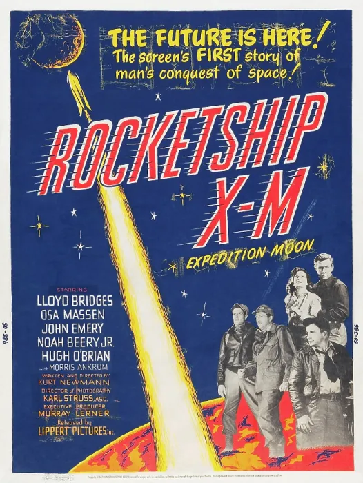 Framed Print : ROCKETSHIP X-M, l-r: Noah Beery Jr. John Emery, Hugh O'Brian, Osa Massen, Lloyd Bridges on poster art, 1950 Framed Print : ROCKETSHIP X-M, l-r: Noah Beery Jr. John Emery, Hugh O'Brian, Osa Massen, Lloyd Bridges on poster art, 1950