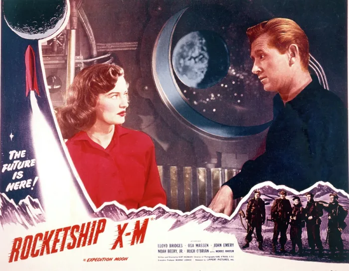 Framed Print : ROCKETSHIP X-M, Osa Massen & Lloyd Bridges, 1950