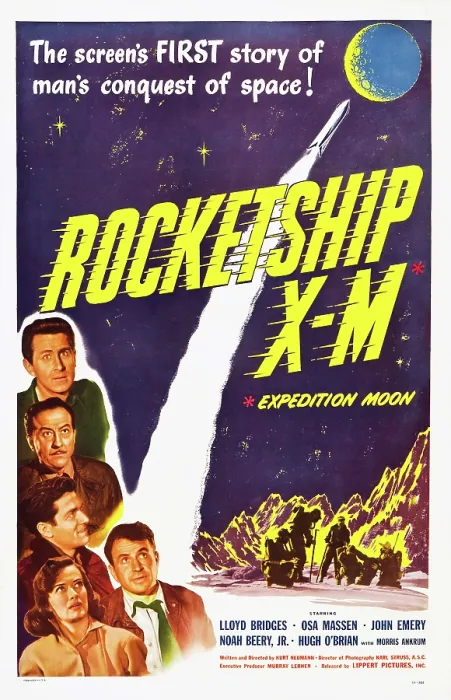 Framed Print : ROCKETSHIP X-M, top: Lloyd Bridges, bottom left: Osa Massen, 1950