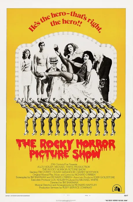 Framed Print : THE ROCKY HORROR PICTURE SHOW, US poster art, from left, Susan Sarandon, Barry Bostwick, Nell Campbell, Patricia Quinn, Tim Curry, Richard O'Brien, 1975 Framed Print : THE ROCKY HORROR PICTURE SHOW, US poster art, from left, Susan Sarandon, Barry Bostwick, Nell Campbell, Patricia Quinn, Tim Curry, Richard O'Brien, 1975