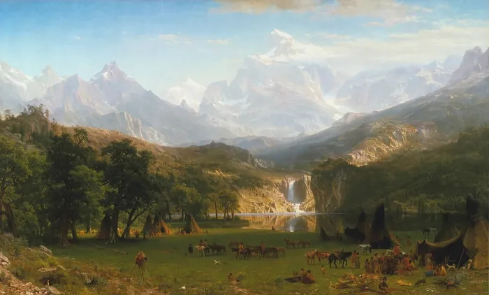 Framed Print : THE ROCKY MOUNTAINS, LANDER'S PEAK, by Albert Bierstadt, 1863, American painting, oil on canvas Framed Print : THE ROCKY MOUNTAINS, LANDER'S PEAK, by Albert Bierstadt, 1863, American painting, oil on canvas