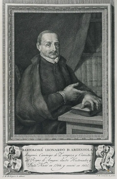 Framed Print : RODRIGUEZ, Jos (-1792); SALVADOR CARMONA, Juan Antonio (1740-1805). Bartolom Leonardo de Argensola. 1791. Engraving. SPAIN. Madrid. National Library