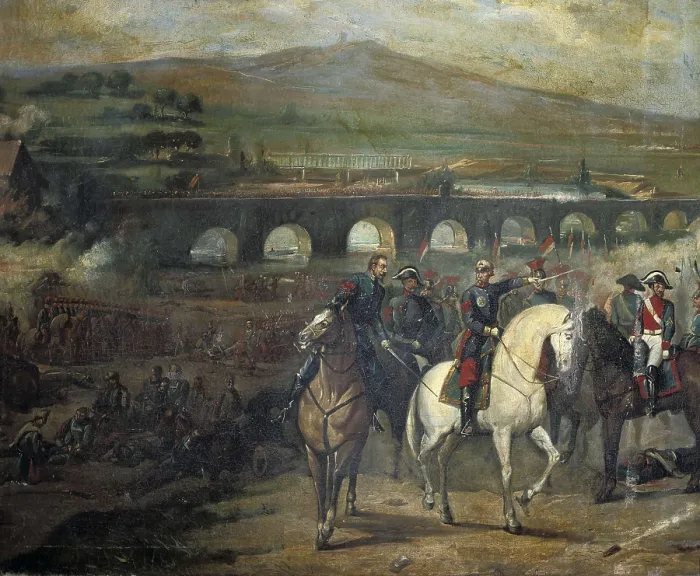Framed Print : RODRIGUEZ DE LOSADA, Jos Mara (19th century). Battle of Alcolea. Battle near Crdoba (September 20, 1868)
