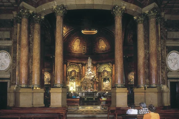 Framed Print : RODRIGUEZVentura (1717-1785). Holy Chapel. 1754. SPAIN. Zaragoza. Baslica de Nuestra Seora del Pilar (Basilica of Our Lady of the Pillar). Baroque art. Architecture