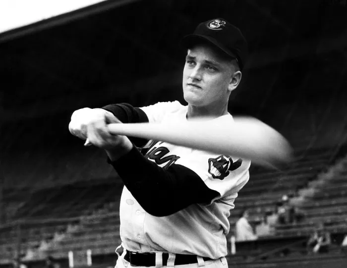 Framed Print : Roger Maris, (1934-1985), playing for the Cleveland Indians, 1957.. Courtesy: CSU Archives  /  Everett Collection
