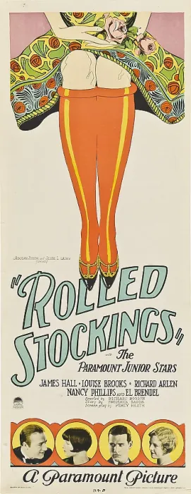 Framed Print : ROLLED STOCKINGS, bottom from left: James Hall, Louise Brooks, Richard Arlen, Nancy Phillips, 1927