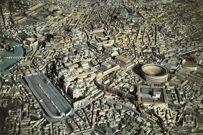 Framed Print : Roman Empire (4th c. AD). Scale model of the city of Rome. AISA / Everett Collection**US SALES ONLY** Framed Print : Roman Empire (4th c. AD). Scale model of the city of Rome. AISA / Everett Collection**US SALES ONLY**