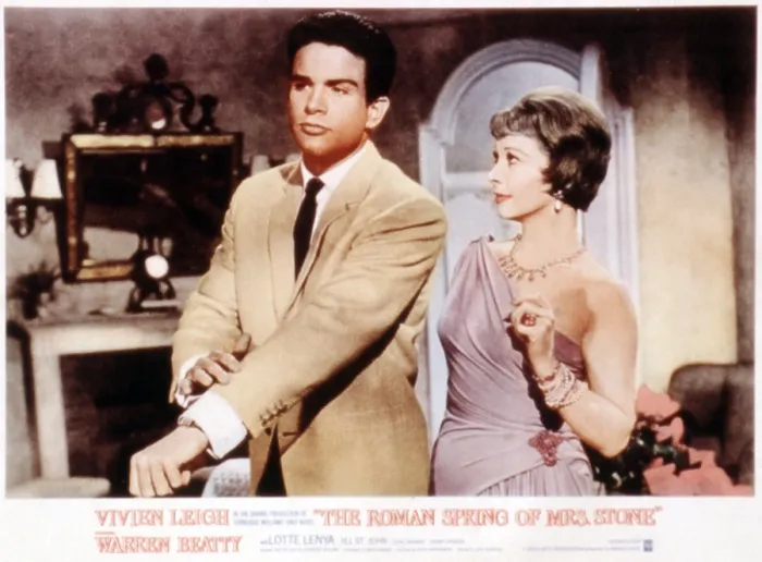 Framed Print : THE ROMAN SPRING OF MRS. STONE, Warren Beatty, Vivien Leigh, 1961