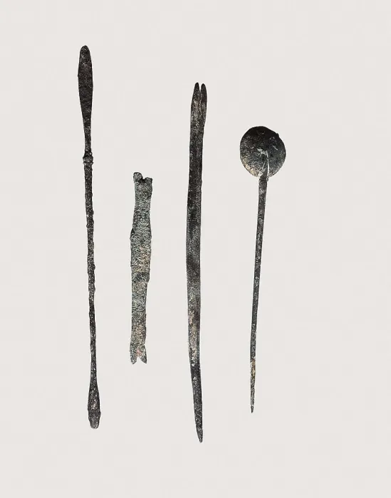 Framed Print : Roman surgical instruments, 1st-3rd c. SPAIN. Sabadell. Sabadell History Museum. AISA / Everett Collection**US SALES ONLY**