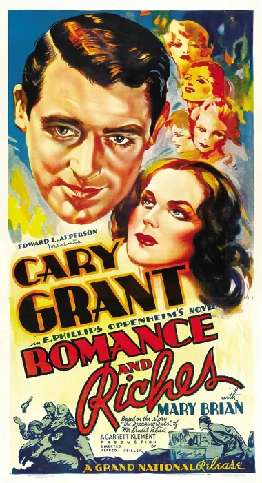 Framed Print : ROMANCE AND RICHES, (aka THE AMAZING QUEST OF ERNEST BLISS), from left: Cary Grant, Mary Brian, 1936