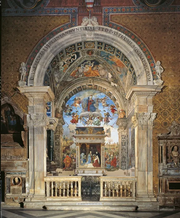Framed Print : Rome, Basilica of Santa Maria Sopra Minerva decoration of the Carafa Chapel, by Filippino Lippi, 1488 - 1493, 15th Century, fresco, m 7, 116 x 11, 1 wall - Italy, Lazio, Rome Framed Print : Rome, Basilica of Santa Maria Sopra Minerva decoration of the Carafa Chapel, by Filippino Lippi, 1488 - 1493, 15th Century, fresco, m 7, 116 x 11, 1 wall - Italy, Lazio, Rome
