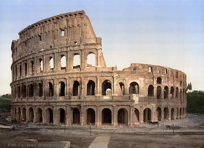 Framed Print : Rome, Colosseum at Rome, photochrom, ca 1890s
