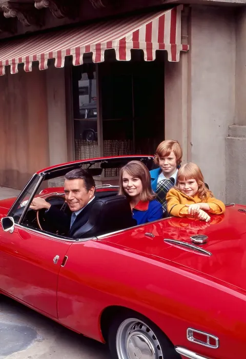 Framed Print : TO ROME WITH LOVE, from left: John Forsythe, Joyce Menges, Susan Neher, Melanie Fullerton, (1970), 1969-1971