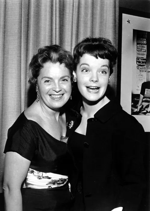Framed Print : Romy Schneider with her mother Magda, 1958. Courtesy: CSU Archives  /  Everett Collection
