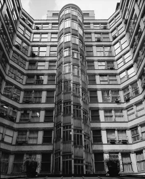 Framed Print : Rookery Building (1886), has a spiral staircase that ascends the courtyard wall, revealing a modern design and steel structure Framed Print : Rookery Building (1886), has a spiral staircase that ascends the courtyard wall, revealing a modern design and steel structure