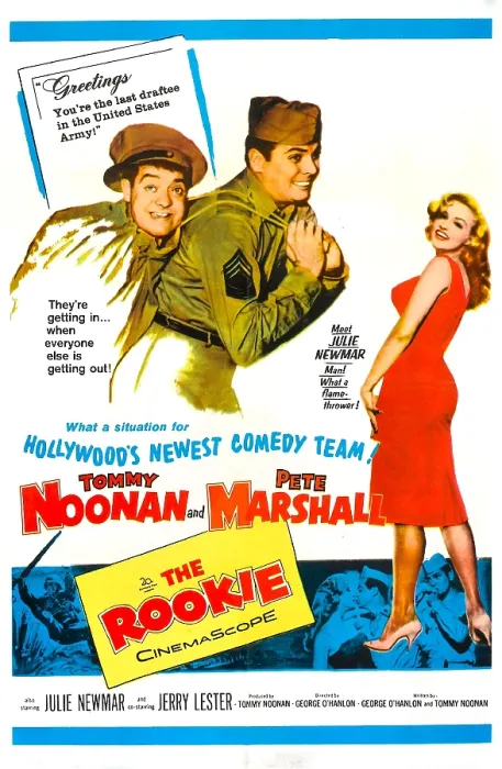 Framed Print : THE ROOKIE, US poster, from left: Tommy Noonan, Peter Marshall, Julie Newmar, 1959, TM & Copyright 20th Century Fox Film Corp. All rights reserved / courtesy Everett Collection