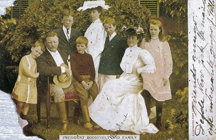 Framed Print : ROOSEVELT, Theodore (1858-1919). United States politician, President from 1901 to 1909. Presidente Roosevelt and his family. AISA / Everett Collection**US SALES ONLY** Framed Print : ROOSEVELT, Theodore (1858-1919). United States politician, President from 1901 to 1909. Presidente Roosevelt and his family. AISA / Everett Collection**US SALES ONLY**