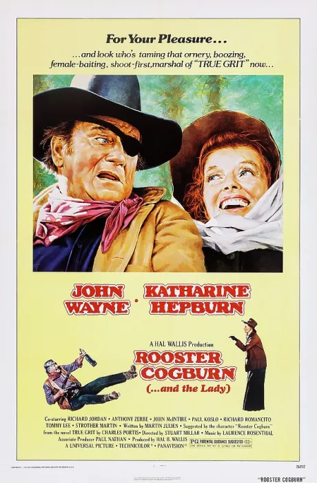 Framed Print : ROOSTER COGBURN, John Wayne, Katharine Hepburn, 1975 Framed Print : ROOSTER COGBURN, John Wayne, Katharine Hepburn, 1975