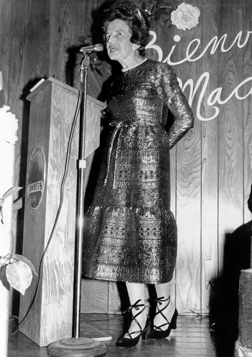 Framed Print : Rose Fitzgerald Kennedy at 80 years old, still kept up with fashion