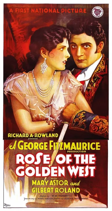 Framed Print : ROSE OF THE GOLDEN WEST, l-r: Mary Astor, Gilbert Roland on poster art, 1927 Framed Print : ROSE OF THE GOLDEN WEST, l-r: Mary Astor, Gilbert Roland on poster art, 1927