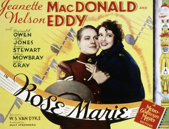 Framed Print : ROSE MARIE, Nelson Eddy, Jeanette MacDonald, 1936