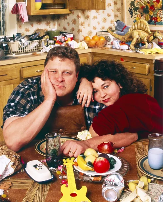 Framed Print : ROSEANNE, from left: John Goodman, Roseanne Barr, 1990s, (1988-2018) Framed Print : ROSEANNE, from left: John Goodman, Roseanne Barr, 1990s, (1988-2018)