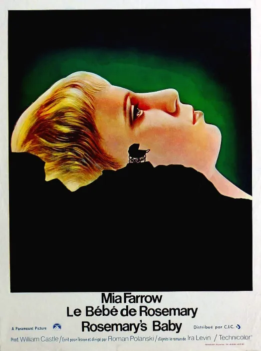 Framed Print : ROSEMARY'S BABY, (aka LE BEBE DE ROSEMARY), French poster art, Mia Farrow, 1968 Framed Print : ROSEMARY'S BABY, (aka LE BEBE DE ROSEMARY), French poster art, Mia Farrow, 1968