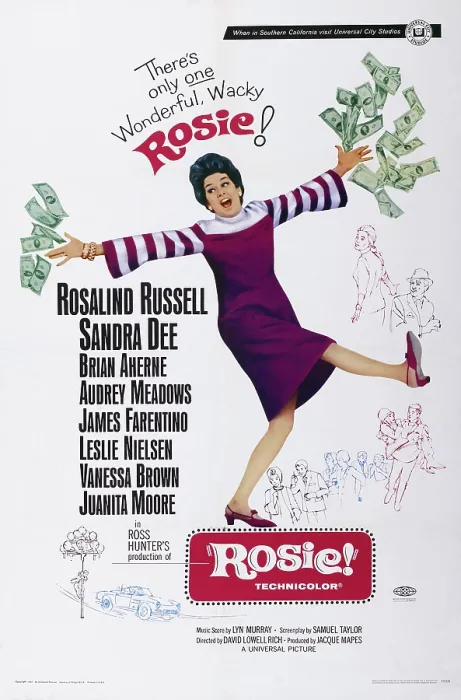 Framed Print : ROSIE!, US poster art, Rosalind Russell, 1967