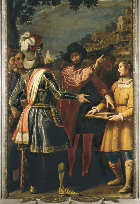 Framed Print : ROSSELLIMatteo (1578-1650). Fortifications of San Miniato. 1615. ITALY. Florence. Buonaroti House. Episode in the life of Michelangelo. Baroque art. Oil on canvas Framed Print : ROSSELLIMatteo (1578-1650). Fortifications of San Miniato. 1615. ITALY. Florence. Buonaroti House. Episode in the life of Michelangelo. Baroque art. Oil on canvas