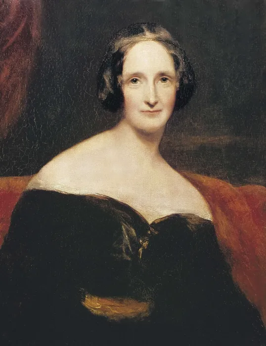 Framed Print : ROTHWELL, Richard (1800-1868). Mary Wollstonecraft Shelley. ca. 1840. Seated portrait. Oil on canvas. UNITED KINGDOM. London. National Portrait Gallery Framed Print : ROTHWELL, Richard (1800-1868). Mary Wollstonecraft Shelley. ca. 1840. Seated portrait. Oil on canvas. UNITED KINGDOM. London. National Portrait Gallery