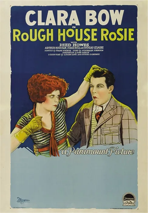 Framed Print : ROUGH HOUSE ROSIE, poster art, from left: Clara Bow, Reed Howes, 1927