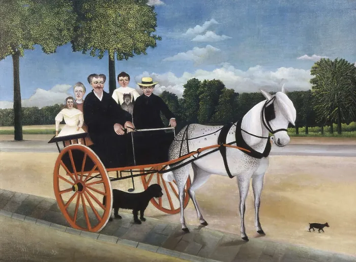 Framed Print : Rousseau, Henri (1844-1910). Old Man Junier's Trap. 1908. Post-Impressionism. Oil on canvas. FRANCE. Paris. Orangerie Museum. AISA / Everett Collection**US SALES ONLY**