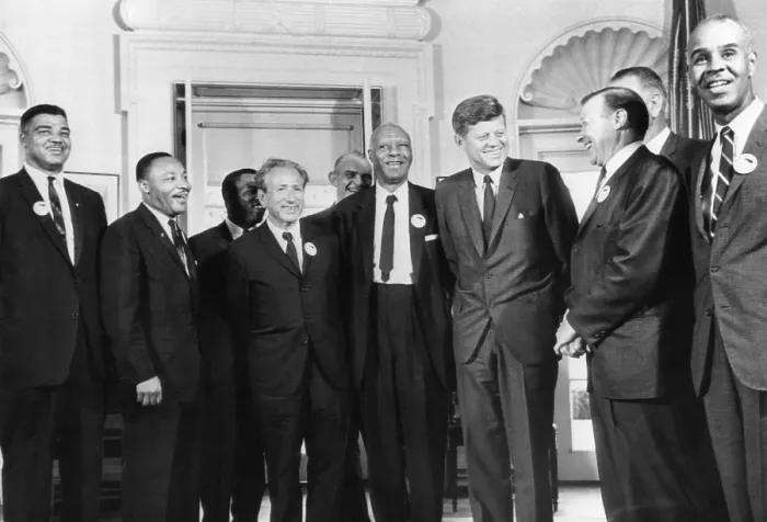 Framed Print : Front row, L-R: Whitney Young, Martin Luther King, Rabbi Joachim Prinz, A. Philip Randolph, John F Framed Print : Front row, L-R: Whitney Young, Martin Luther King, Rabbi Joachim Prinz, A. Philip Randolph, John F