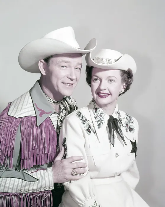 Framed Print : THE ROY ROGERS SHOW, From left: Roy Rogers, Dale Evans, 1951-1957
