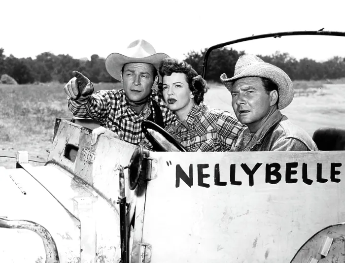 Framed Print : THE ROY ROGERS SHOW, Roy Rogers, Dale Evans, Pat Brady, 1951-1957 [1952 season]