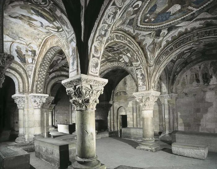 Framed Print : Royal Collegiate Church of San Isidoro. Royal Pantheon. 12th c. SPAIN. Len. Royal Collegiate Church of San Isidoro. Romanesque art. Fresco; Architecture Framed Print : Royal Collegiate Church of San Isidoro. Royal Pantheon. 12th c. SPAIN. Len. Royal Collegiate Church of San Isidoro. Romanesque art. Fresco; Architecture