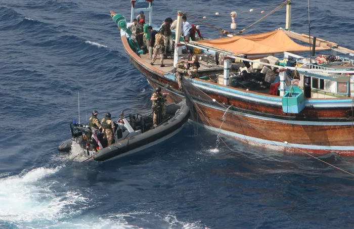 Framed Print : A Royal Navy boarding team looking for narcotics inspects a suspect Dhow in the Persian Gulf. July 10 2008. Photo by:Everett Collection(BSLOC_2011_6_204) Framed Print : A Royal Navy boarding team looking for narcotics inspects a suspect Dhow in the Persian Gulf. July 10 2008. Photo by:Everett Collection(BSLOC_2011_6_204)
