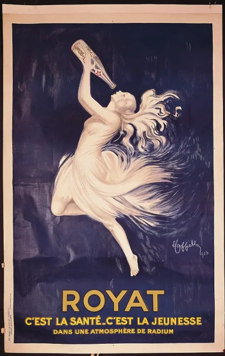 Framed Print : Royat, by Leonetto Cappiello, 20th Century, cm 200 x 130 - Italy, Veneto, Treviso, Treviso, L. Bailo Civic Museum, Salce Collection. All
