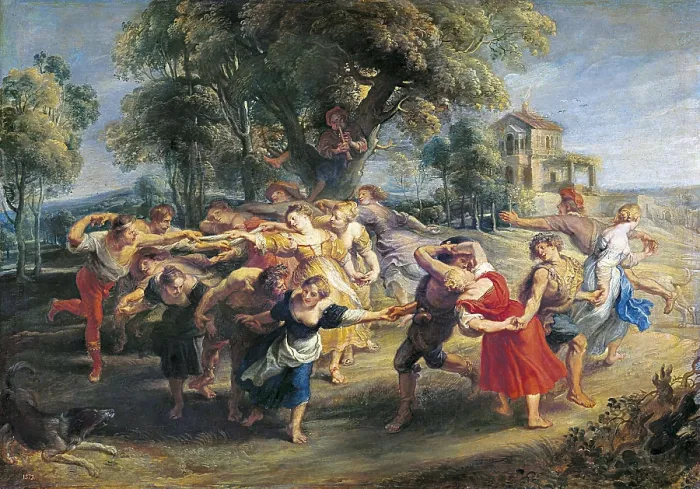 Framed Print : RUBENS, Peter Paul (1577-1640). A Peasant Dance. 1635. Flemish art. Oil on canvas. SPAIN. Madrid. Prado Museum. AISA / Everett Collection**US SALES ONLY**