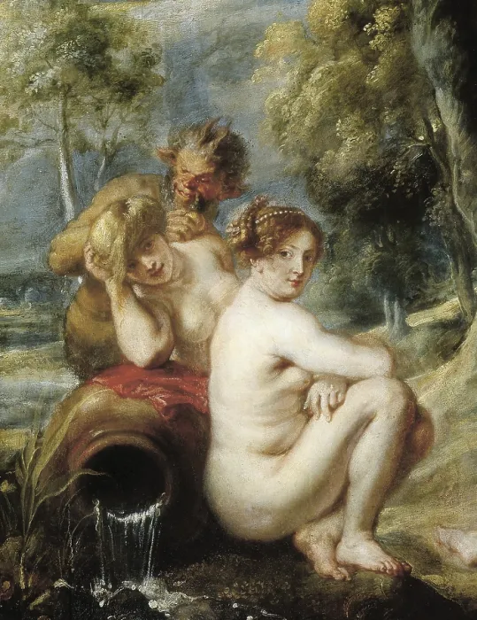 Framed Print : RUBENS, Peter Paul (1577-1640). Nymphs and Satyrs. 1637. Left detail of the nymph and the satyr. Flemish art. Oil on canvas. SPAIN. Madrid. Prado Museum Framed Print : RUBENS, Peter Paul (1577-1640). Nymphs and Satyrs. 1637. Left detail of the nymph and the satyr. Flemish art. Oil on canvas. SPAIN. Madrid. Prado Museum
