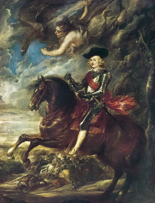 Framed Print : RUBENS, Peter Paul (1577-1640). The Cardinal Infante Ferdinand at the Battle of Nordlingen. 1636. At the Battle of Nordlingen. Flemish art. Oil on canvas. SPAIN. Madrid